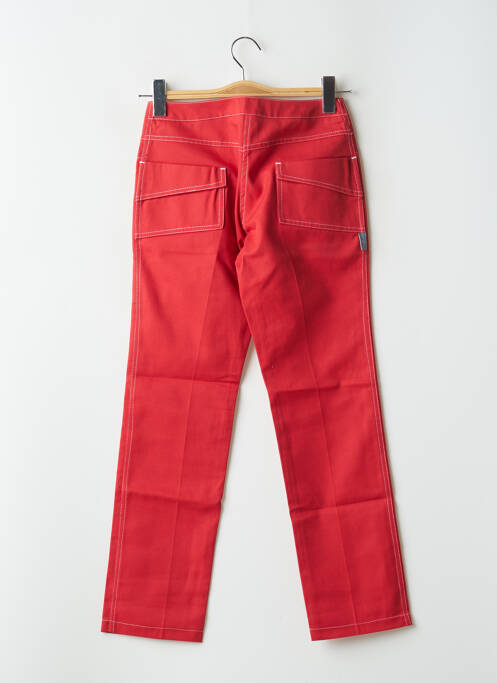 Pantalon slim roșu TIM BARGEOT femeie