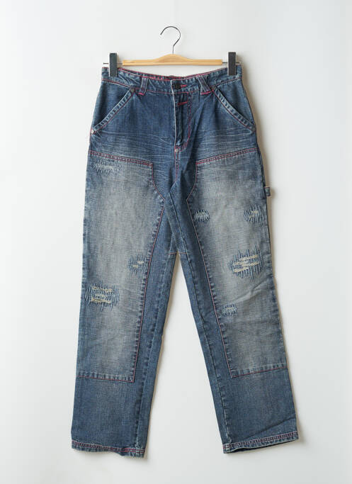 Blugi cu croială dreaptă albastru TWO ANGLE femeie