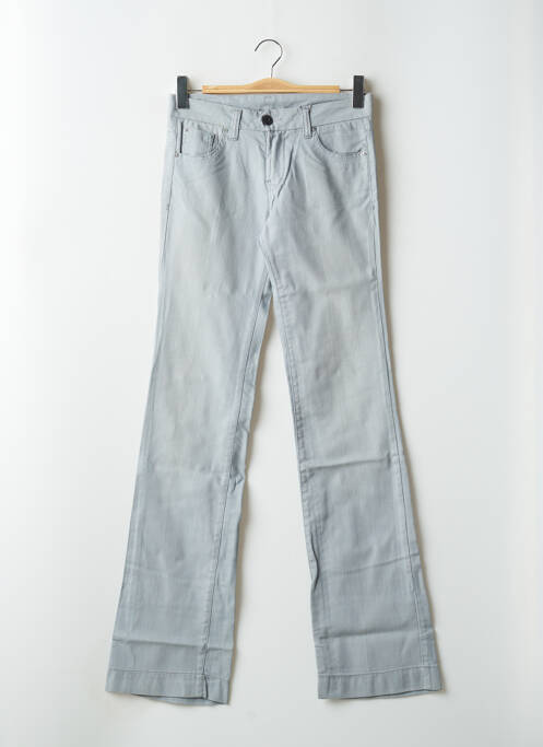 Blugi cu croială evazată albastru USED JEANS femeie