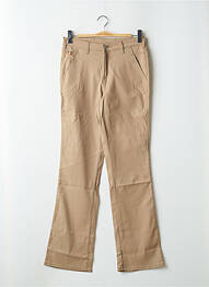 Pantalon drept elasticitate talie înaltă bej CIMARRON femme