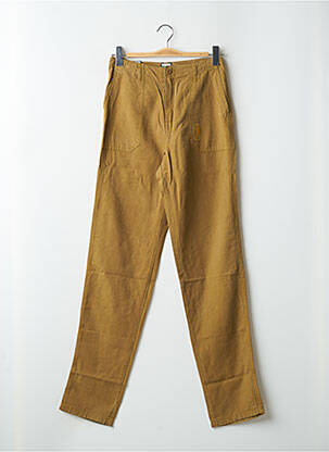 Pantalon drept talie cu cleme talie înaltă bej TEDDY SMITH femeie