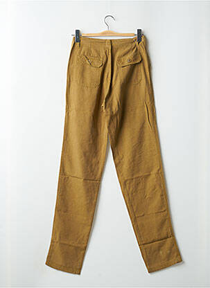 Pantalon drept talie cu cleme talie înaltă bej TEDDY SMITH femeie