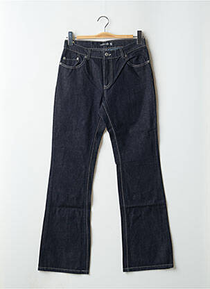 Blugi bootcut albastru ZIPPER CUT femeie