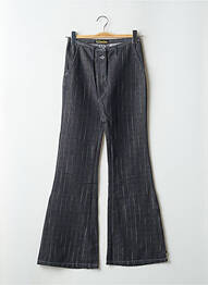 Pantalon evazat talie cu cleme talie înaltă albastru TEDDY SMITH femeie