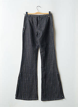 Pantalon evazat talie cu cleme talie înaltă albastru TEDDY SMITH femeie