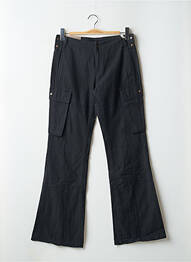 Pantalon cargo buzunare mărime normală negru TEDDY SMITH femme
