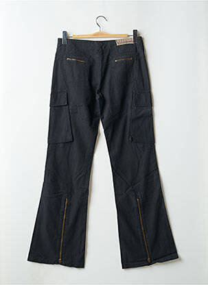 Pantalon cargo buzunare mărime normală negru TEDDY SMITH femeie