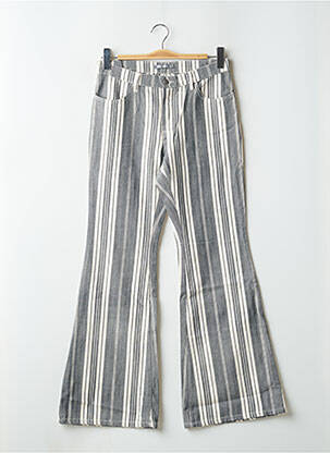 Blugi cu croială evazată bej TEDDY SMITH femeie