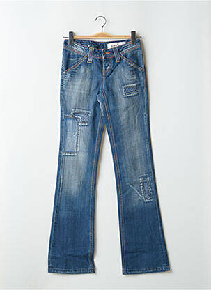 Blugi bootcut buzunare talie joasă albastru TEDDY SMITH femeie