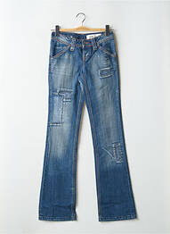 Blugi bootcut buzunare talie joasă albastru TEDDY SMITH femme