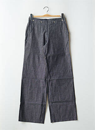 Pantalon larg albastru TEDDY SMITH femeie