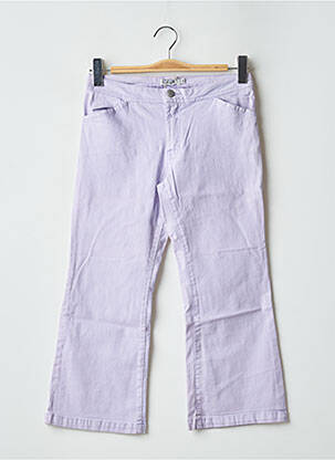 Pantalon trei sferturi elasticitate talie joasă violet TEDDY SMITH femeie