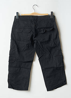 Pantalon trei sferturi croială dreaptă talie joasă negru TEDDY SMITH femeie