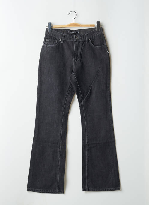 Blugi cu croială evazată negru ZIPPER CUT femeie