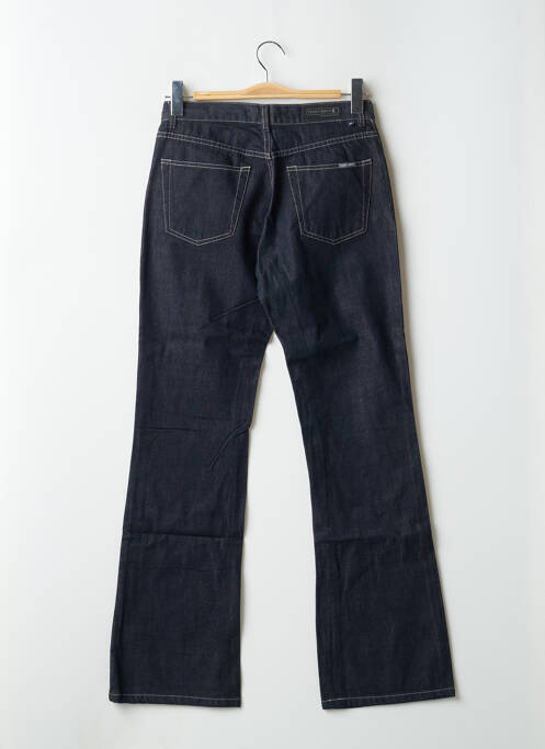 Blugi bootcut albastru ZIPPER CUT femeie