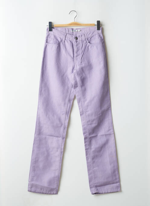 Pantalon drept violet TEDDY SMITH femeie