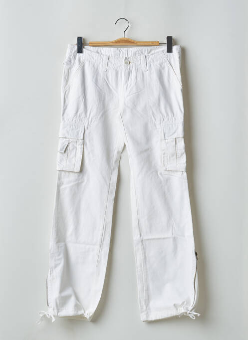 Pantalon cargo alb TEDDY SMITH femeie