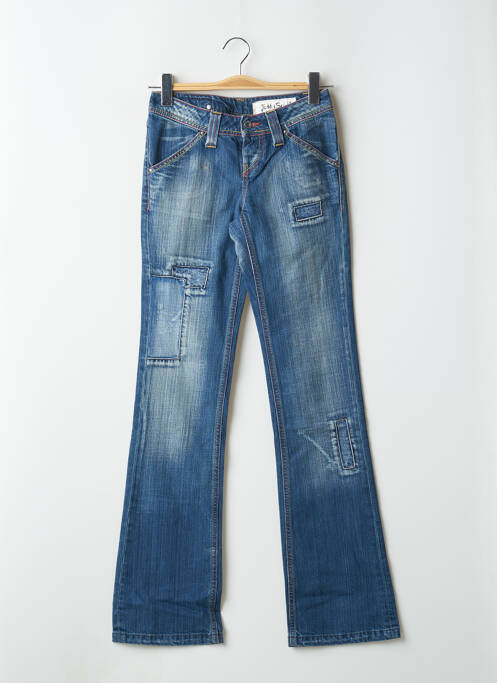 Blugi bootcut albastru TEDDY SMITH femeie