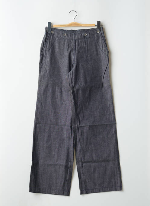 Pantalon larg albastru TEDDY SMITH femeie