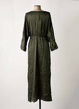 Rochie lungă mâneci lungi mâneci lungi verde GRACE & MILA femeie