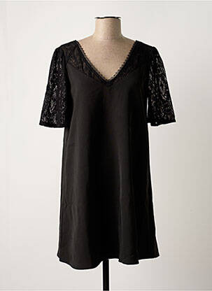 Rochie scurtă mâneci scurte mâneci scurte negru GRACE & MILA femeie
