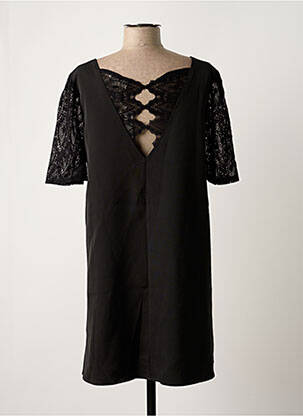 Rochie scurtă mâneci scurte mâneci scurte negru GRACE & MILA femeie
