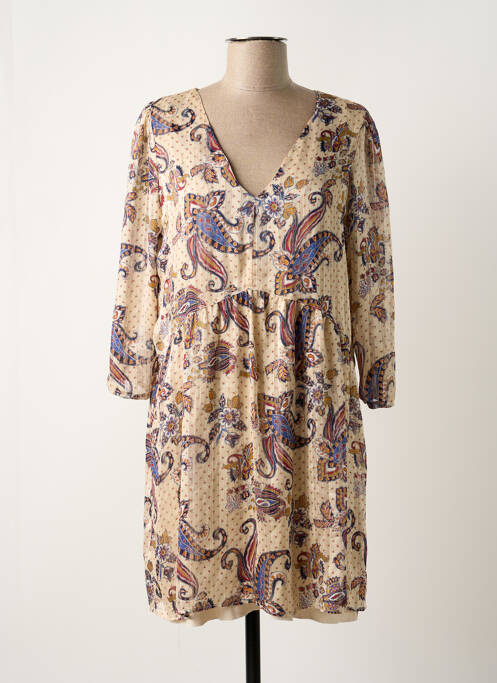 Rochie scurtă bej VINTAGE LOVE femeie