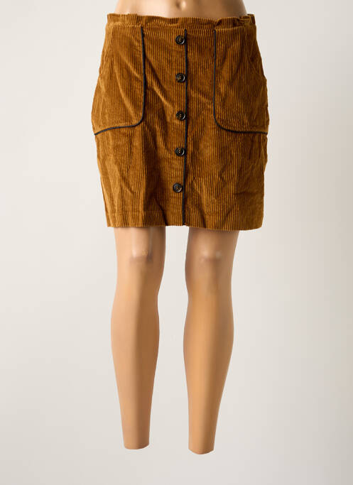 Fustă scurtă maro YUKA femeie