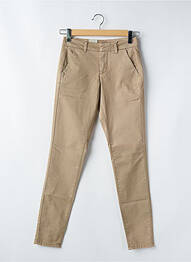 Pantalon slim buzunare bej CREAM femeie