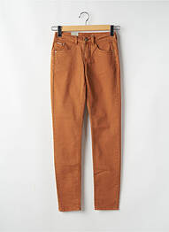 Pantalon slim buzunare maro deschis CREAM femme