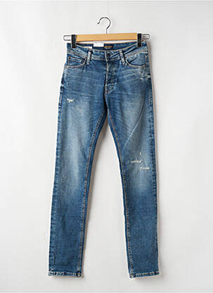 Blugi cu croială slim albastru JACK & JONES bărbat