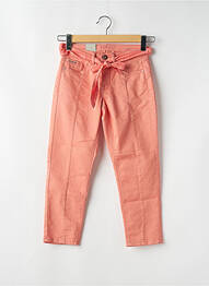 Pantalon trei sferturi buzunare portocaliu CREAM femeie