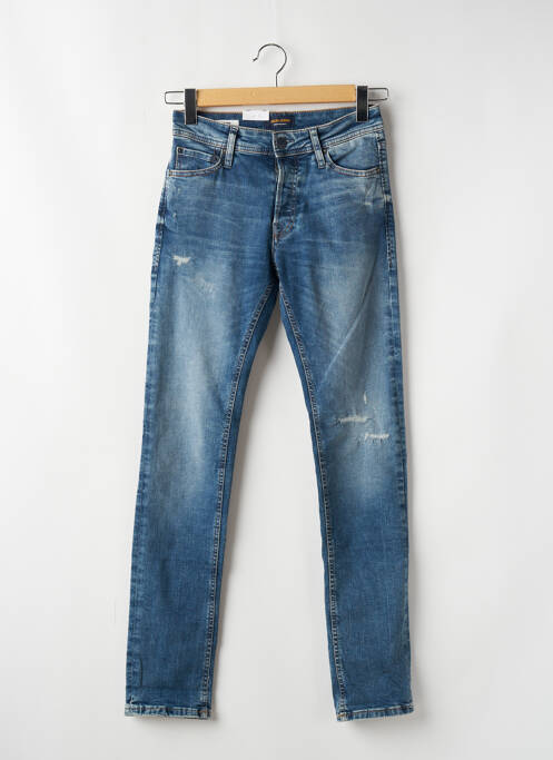 Blugi cu croială slim albastru JACK & JONES bărbat