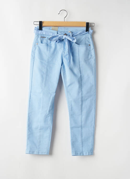 Pantalon trei sferturi buzunare albastru CREAM femme