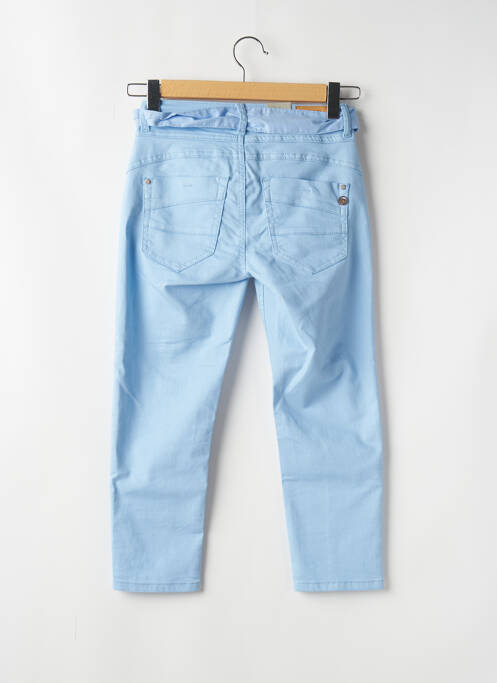 Pantalon trei sferturi buzunare albastru CREAM femme