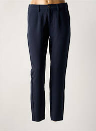 Pantalon chino închidere cu fermoar sub clapetă cu nasturi mărime normală albastru CREAM femme