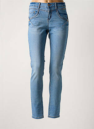 Blugi cu croială slim albastru CREAM femeie