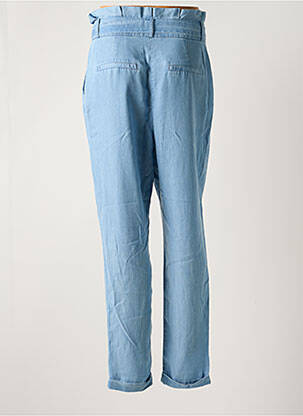 Pantalon drept croială morcov talie înaltă albastru VERO MODA femeie