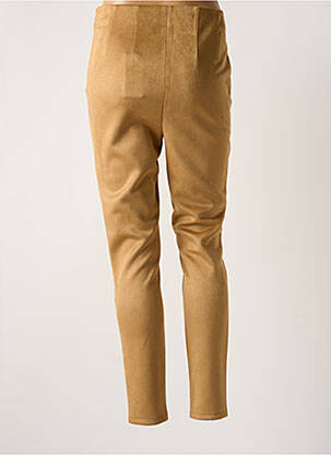 Pantalon slim talie elastică talie înaltă maro VERO MODA femeie