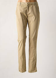 Pantalon chino talie joasă talie joasă bej VERO MODA femeie
