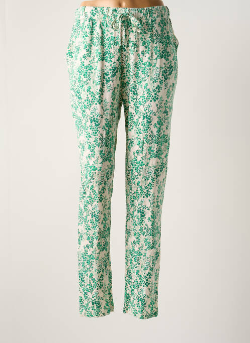Pantalon chino verde ICHI femeie
