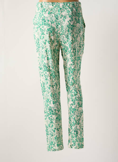 Pantalon chino verde ICHI femeie