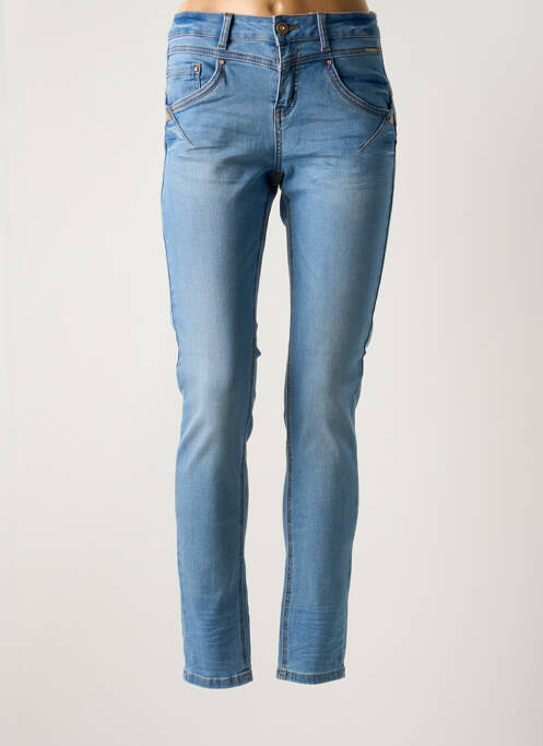 Blugi cu croială slim albastru CREAM femeie