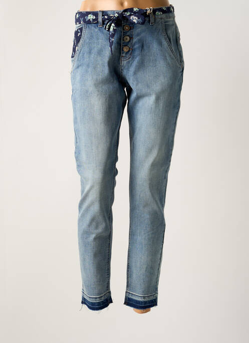 Blugi cu croială slim albastru CREAM femeie