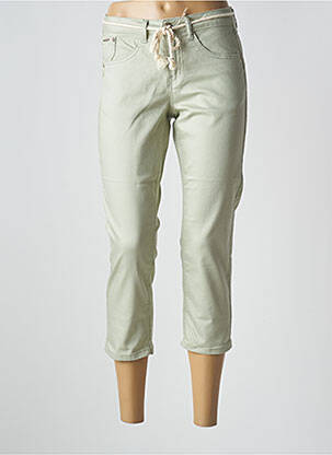 Pantalon trei sferturi verde CREAM femeie