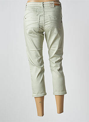 Pantalon trei sferturi elasticitate mărime normală verde CREAM femeie