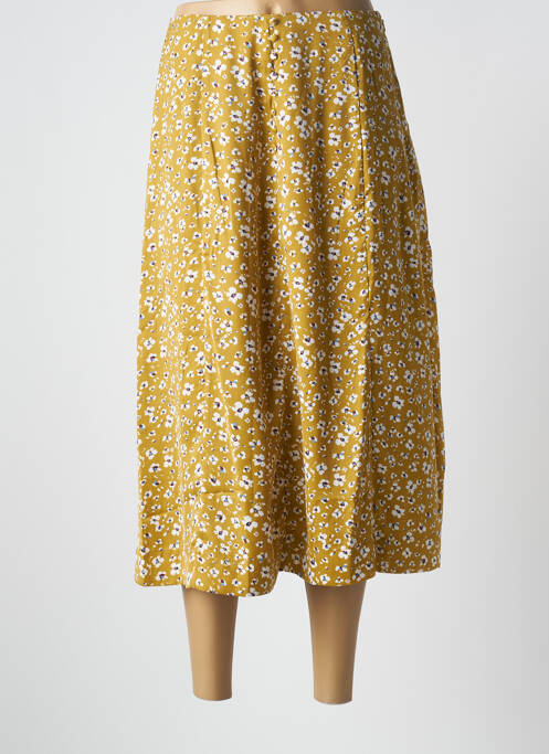 Fustă midi galben ICHI femeie