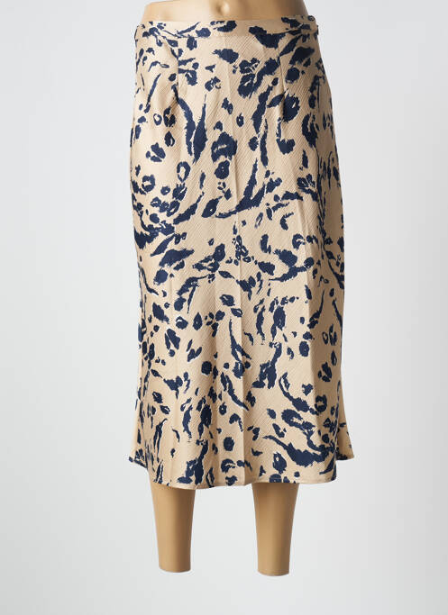 Fustă midi talie cu cleme bej VERO MODA femme