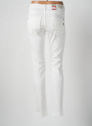 Pantalon slim elasticitate mărime normală alb CREAM femeie