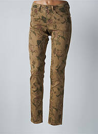 Pantalon slim elasticitate mărime normală verde CREAM femeie